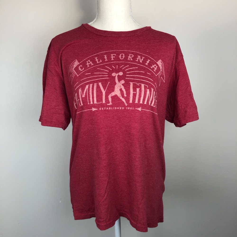 Vintage California Family Fitness Red T-shirt